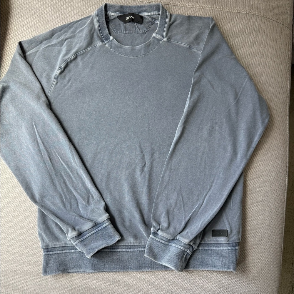 ZEGNA
Logo-Embroidered Cotton-Blend Sweatshirt